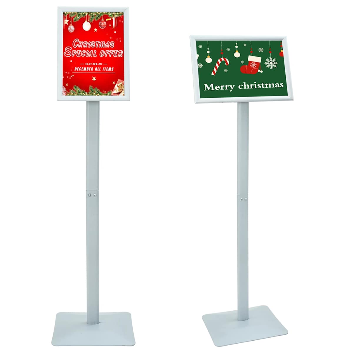 Pedestal Plakatstand 32 x 27 x 119 cm Støbejern Sølv - Billede 3