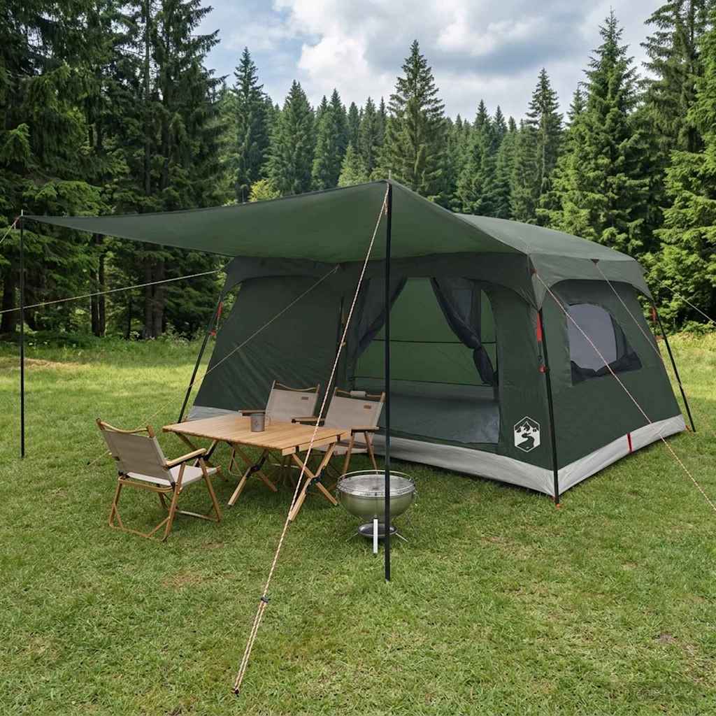 vidaXL Cort de Familie Verde Army 500 x 400 x 230 cm Poliester și oțel