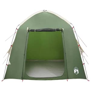 Chata stan se střechou Zelená 210 x 210 x 138 cm Polyester - obrázek 4