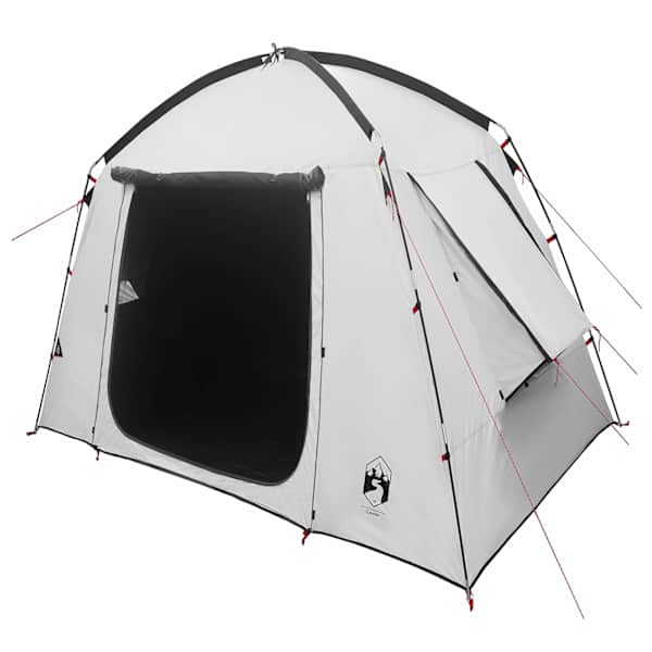 vidaXL Kabintelk katusega Valge Mustate 210 x 210 x 138 cm Pol&uuml;ester