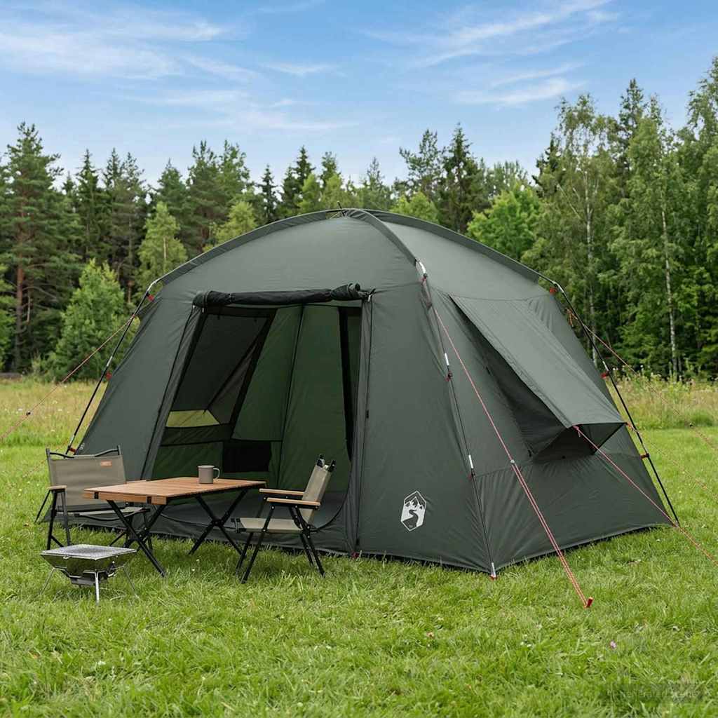 Mökki teltta katolla Armivihreä 300 x 210 x 156 cm Polyesteri