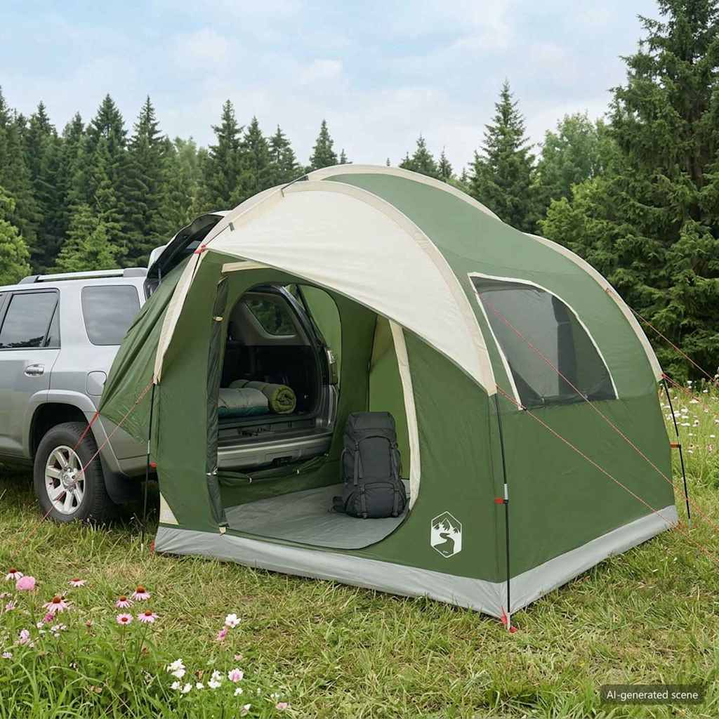 Auto Teltta Vihreä 239 x 210 x 210 cm Polyesteri ja teräs