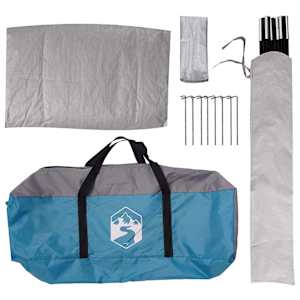 Auto stan se střechou Modrá 239 x 210 x 210 cm Polyester a ocel - obrázek 9