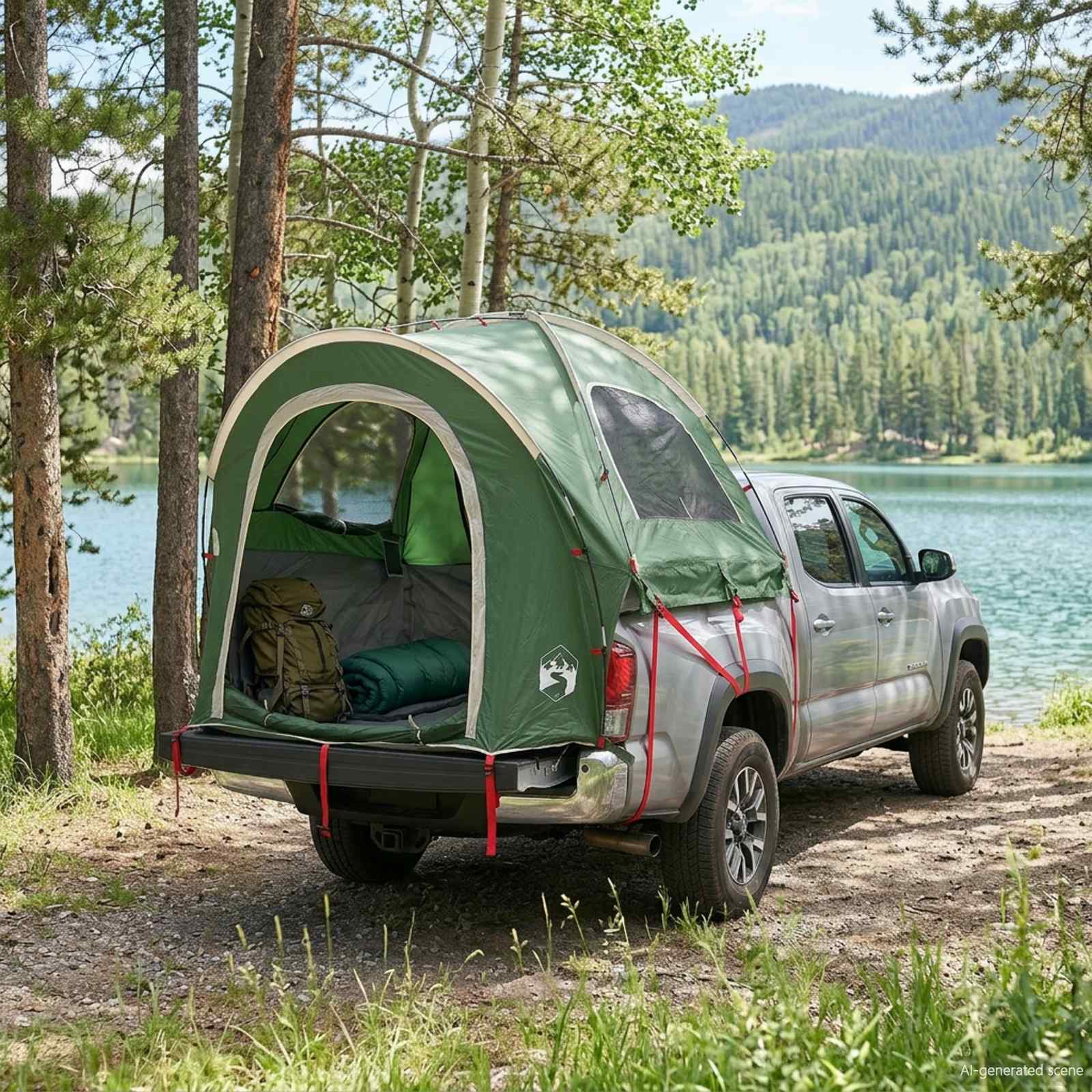 vidaXL Cort pentru mașină Verde 200 x 170 x 170 cm Poliester și oțel