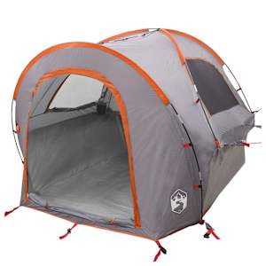 vidaXL Auto telk 200 x 170 x 170 cm Hall ja oranž Pol&uuml;ester ja teras