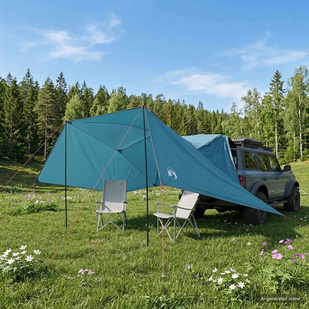 Auto Teltta Sininen 308 x 215 x 220 cm Polyesteri ja teräs