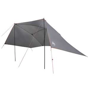 vidaXL Auto telk 308 x 215 x 220 cm Hall ja oranž Pol&uuml;ester ja teras