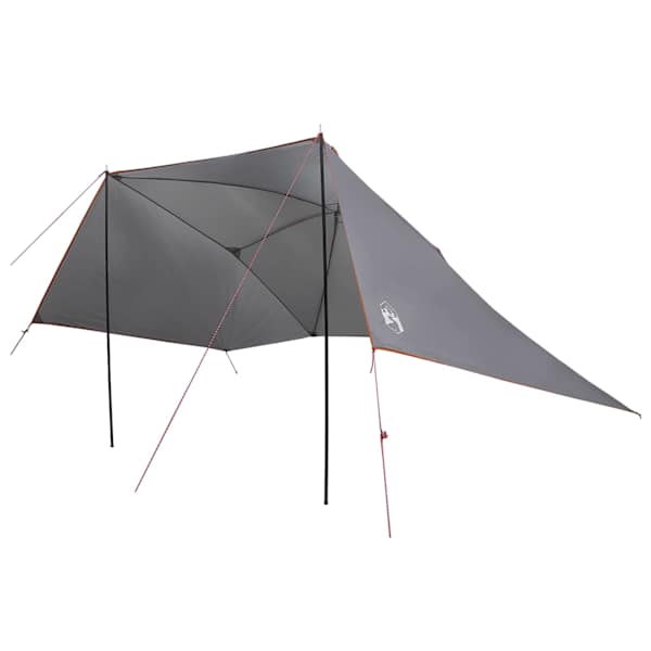 vidaXL Auto telk 308 x 215 x 220 cm Hall ja oranž Pol&uuml;ester ja teras