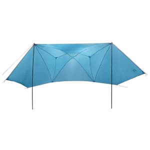 Auto stan se střechou Modrá 350 x 250 cm Polyester a ocel - obrázek 3