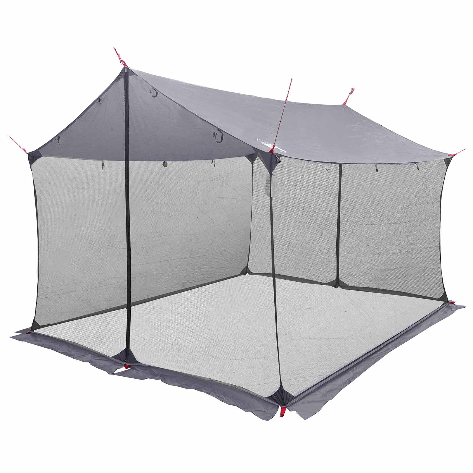 Camping-teltta verkkoseinillä Harmaa ja oranssi - Image 2