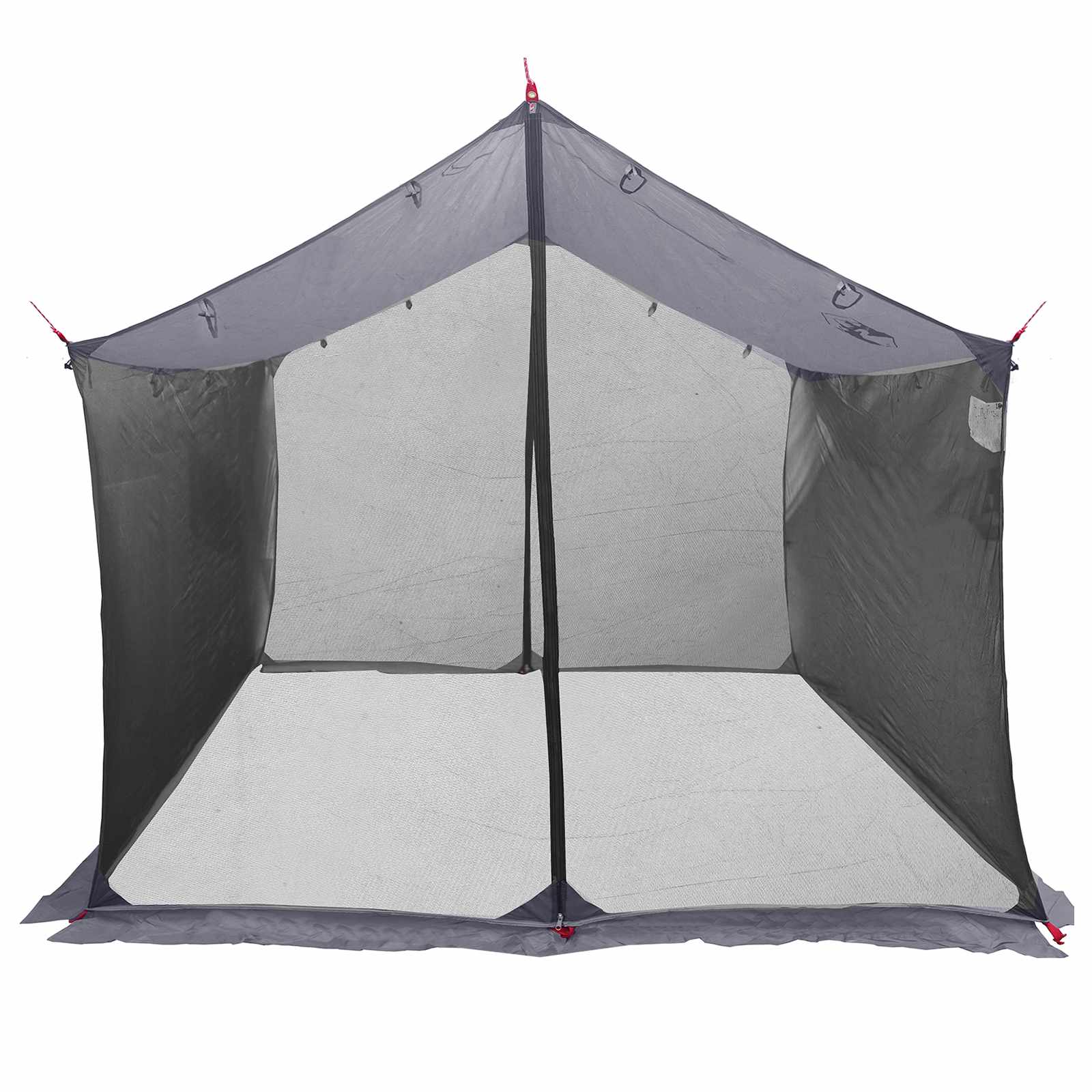 Camping-teltta verkkoseinillä Harmaa ja oranssi - Image 4