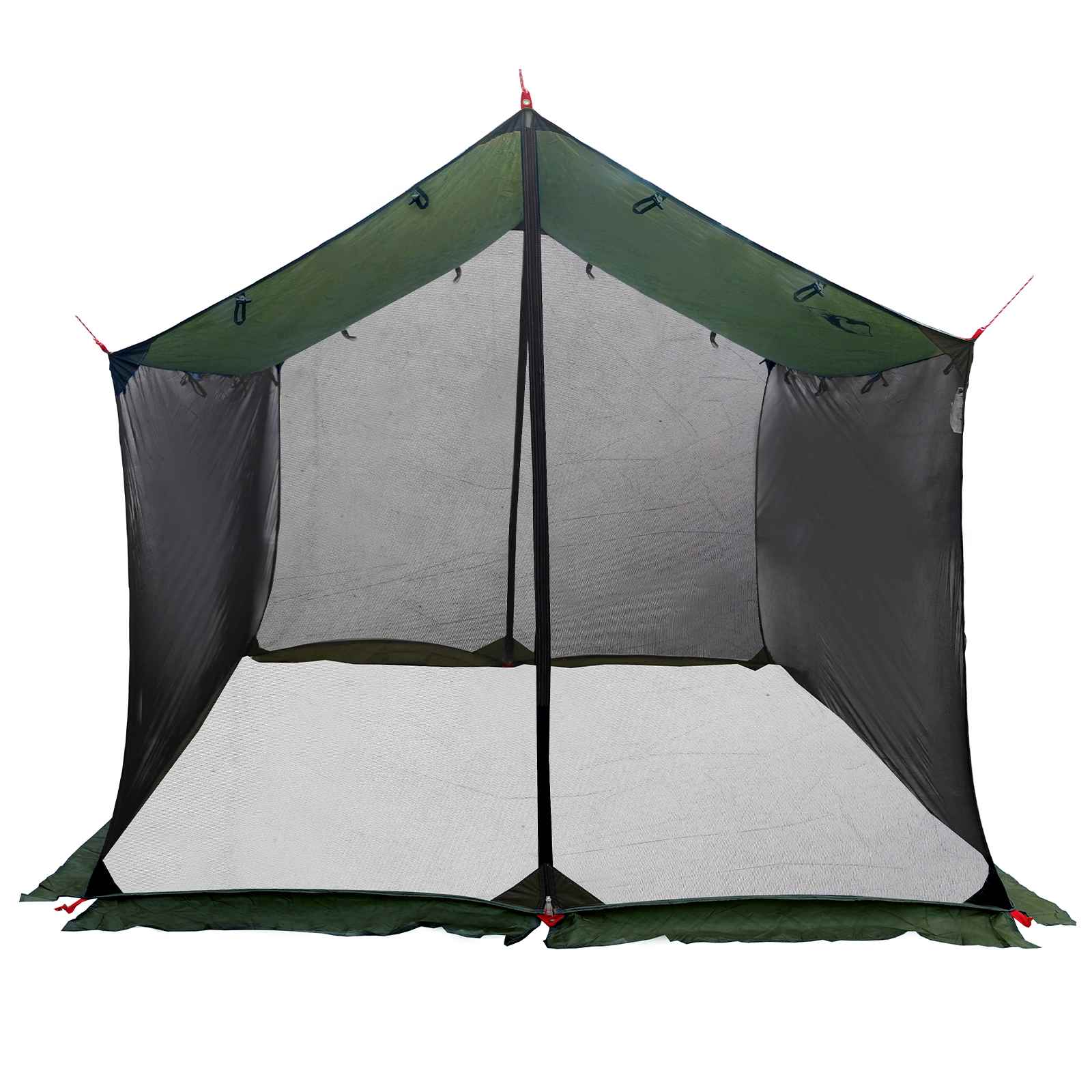 Camping-teltta verkkoseinillä Armivihreä 340 x 260 x 220 cm - Image 4