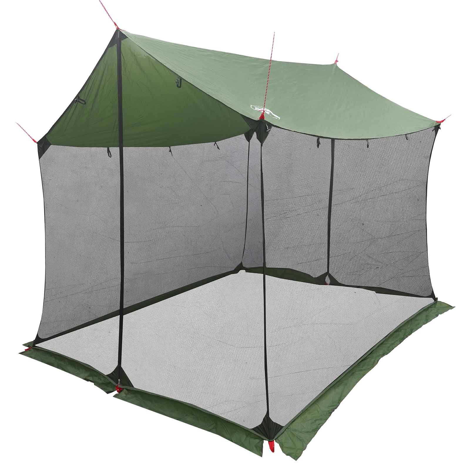 vidaXL Cort de camping cu pereți din plasă Verde 270 x 210 x 210 cm