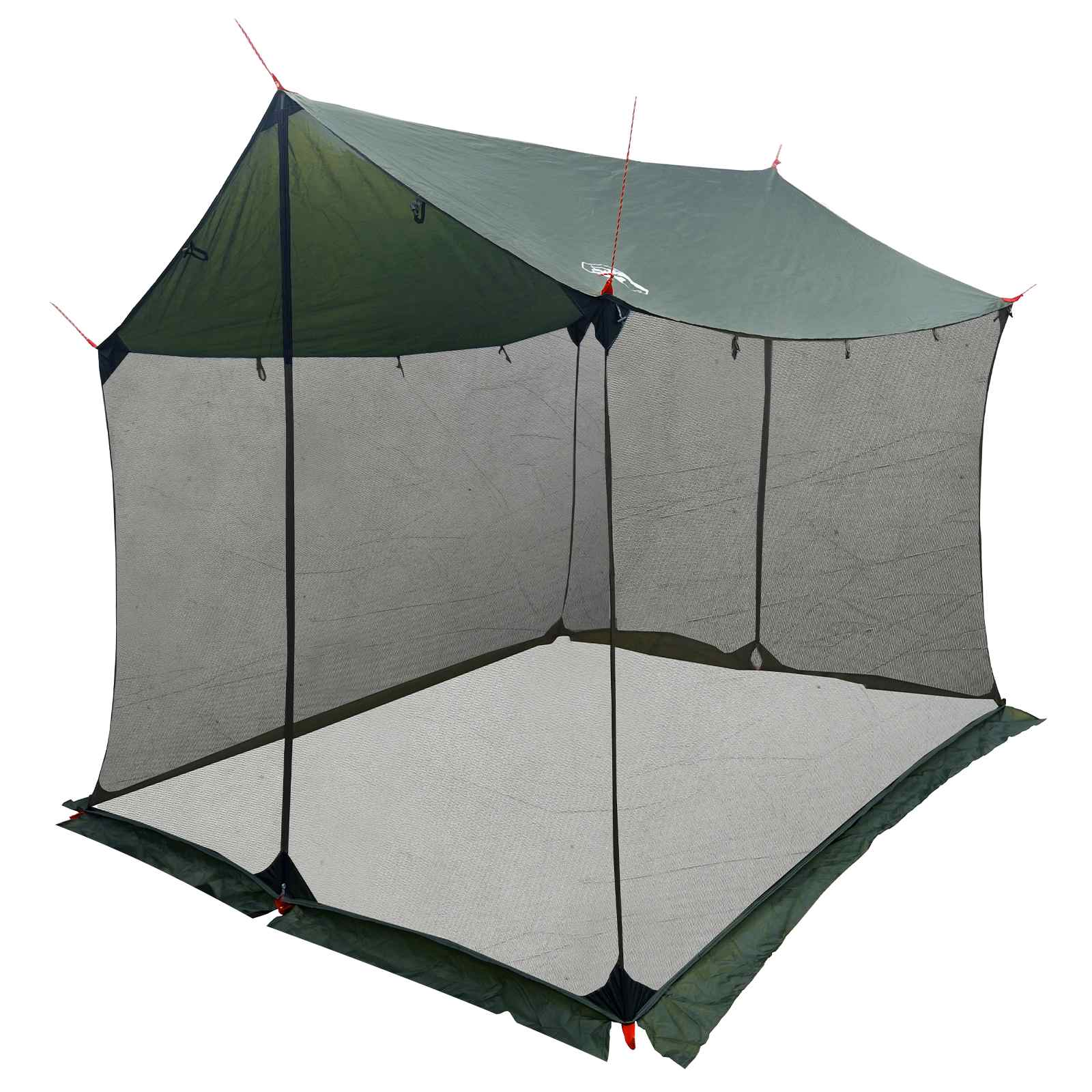 Camping-teltta verkkoseinillä Armivihreä 270 x 210 x 210 cm - Image 2