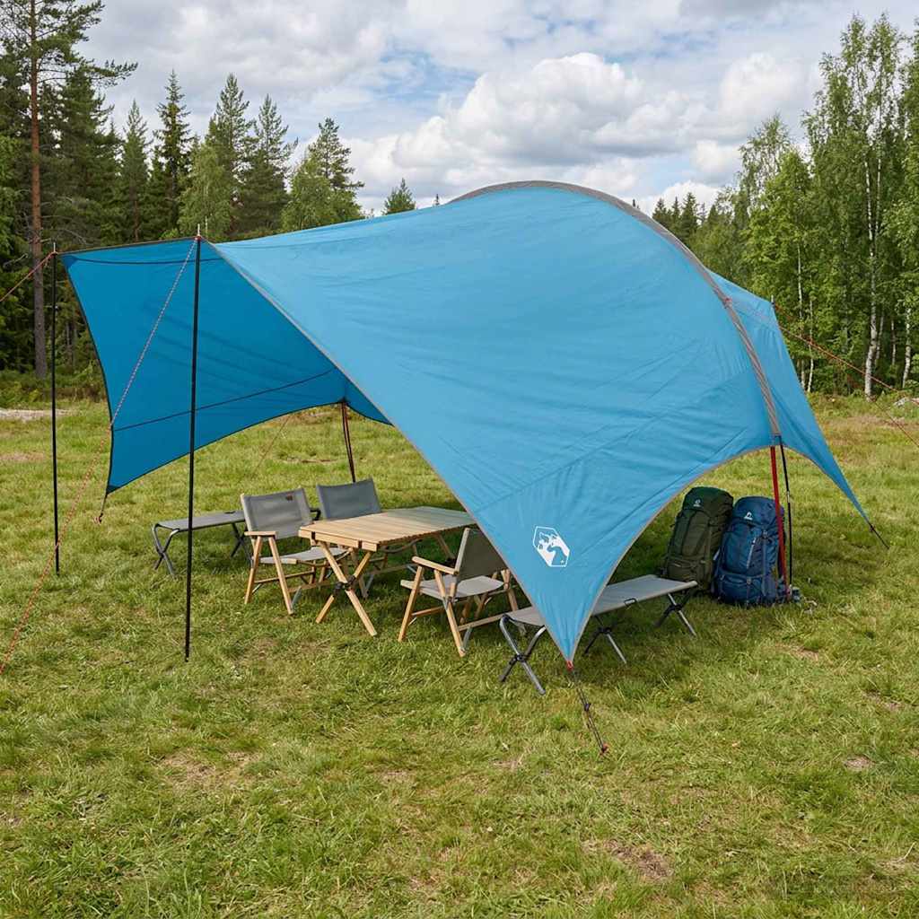 Vedenkestävä leiritarppa Sininen 550 x 400 x 230 cm