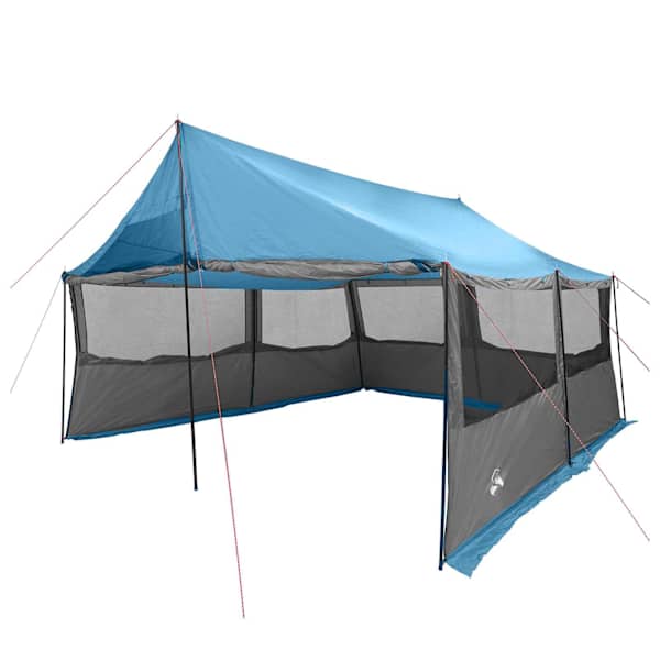 vidaXL Peretelk katusega Sinine 450 x 400 x 265 cm Pol&uuml;ester ja teras