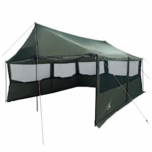 vidaXL Peretelk Armee roheline 450 x 400 x 265 cm Pol&uuml;ester ja teras