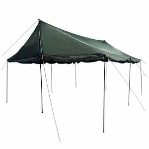 Rodinný stan Armádní zelená 450 x 400 x 265 cm Polyester a ocel - obrázek 4