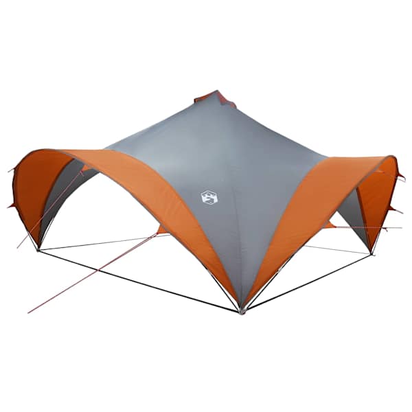 vidaXL Pidutelgid Hall ja oranž 500 x 500 x 350 cm Pol&uuml;ester ja teras