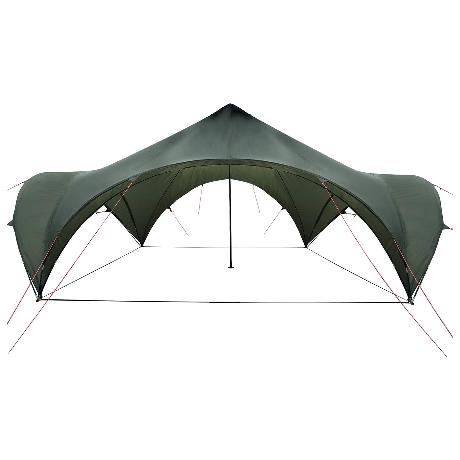 Juhlateltta Armyn vihreä 600 x 600 x 400 cm Polyesteri ja teräs - Image 3