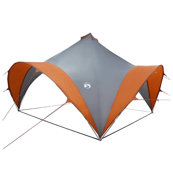 vidaXL Pidutelgid Hall ja oranž 400 x 400 x 320 cm Pol&uuml;ester ja teras