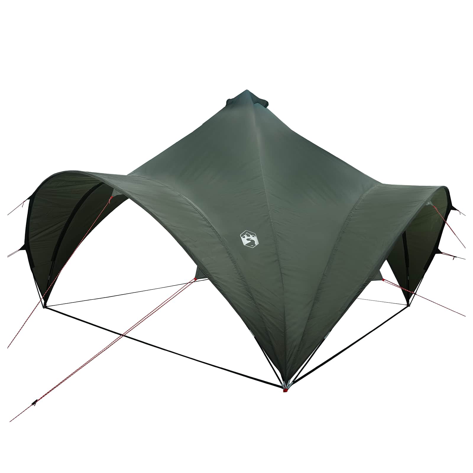 vidaXL Cort pentru Petreceri Verde militar 400 x 400 x 320 cm