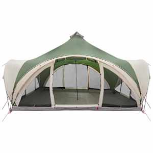 Tipi stan se střechou Zelená Pro 18 osob Polyester a ocel - obrázek 4