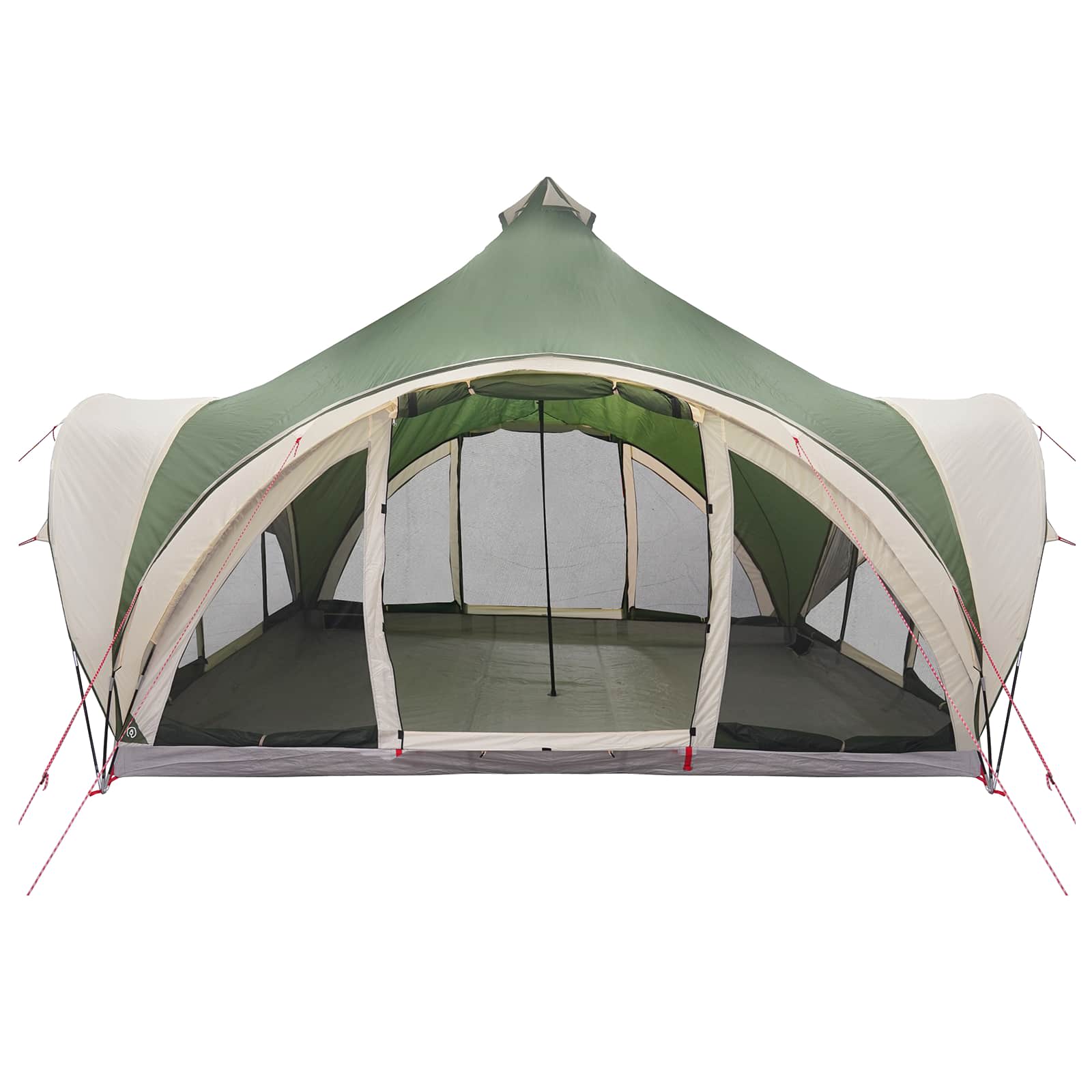 Tipi-teltta katolla Vihreä 6-henkilöä Polyesteri ja teräs - Image 4