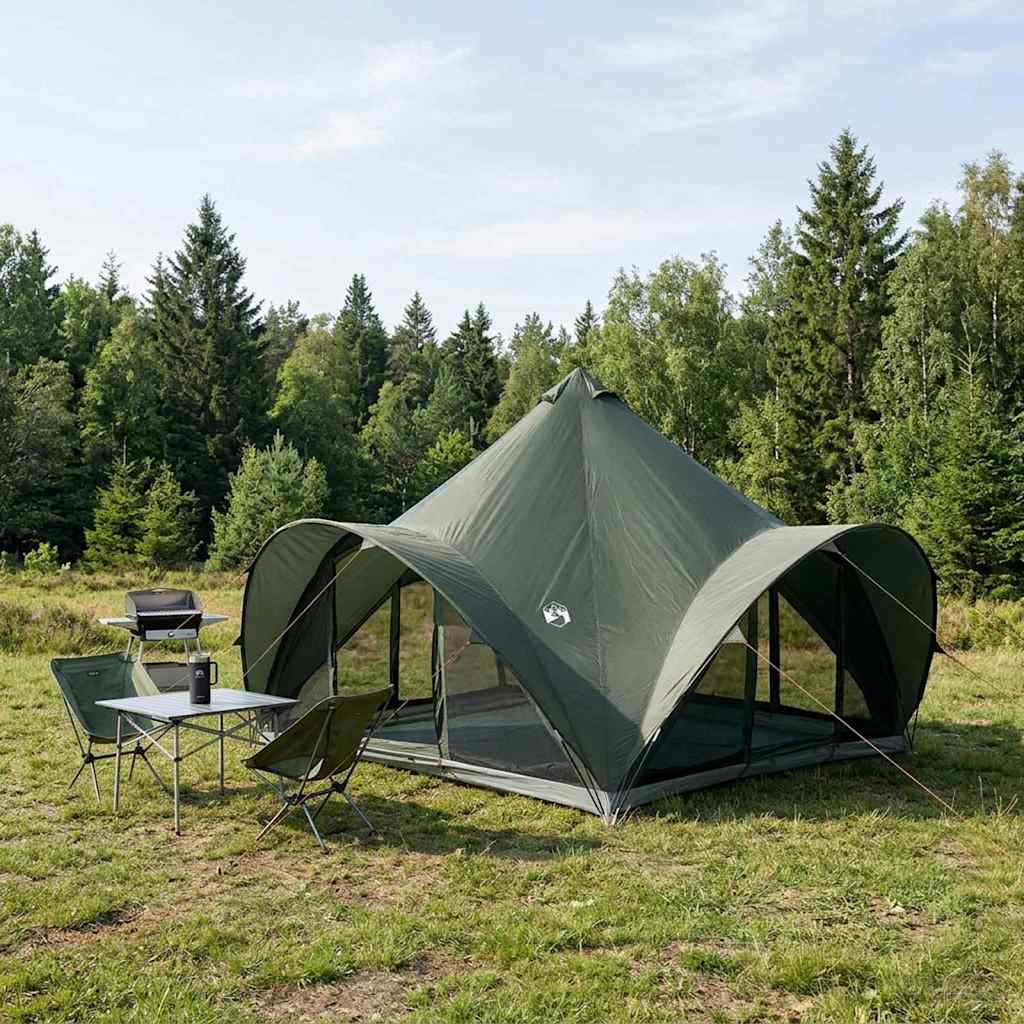 Tipi-teltta katolla Armyn vihreä 6-henkilöä Polyesteri ja teräs