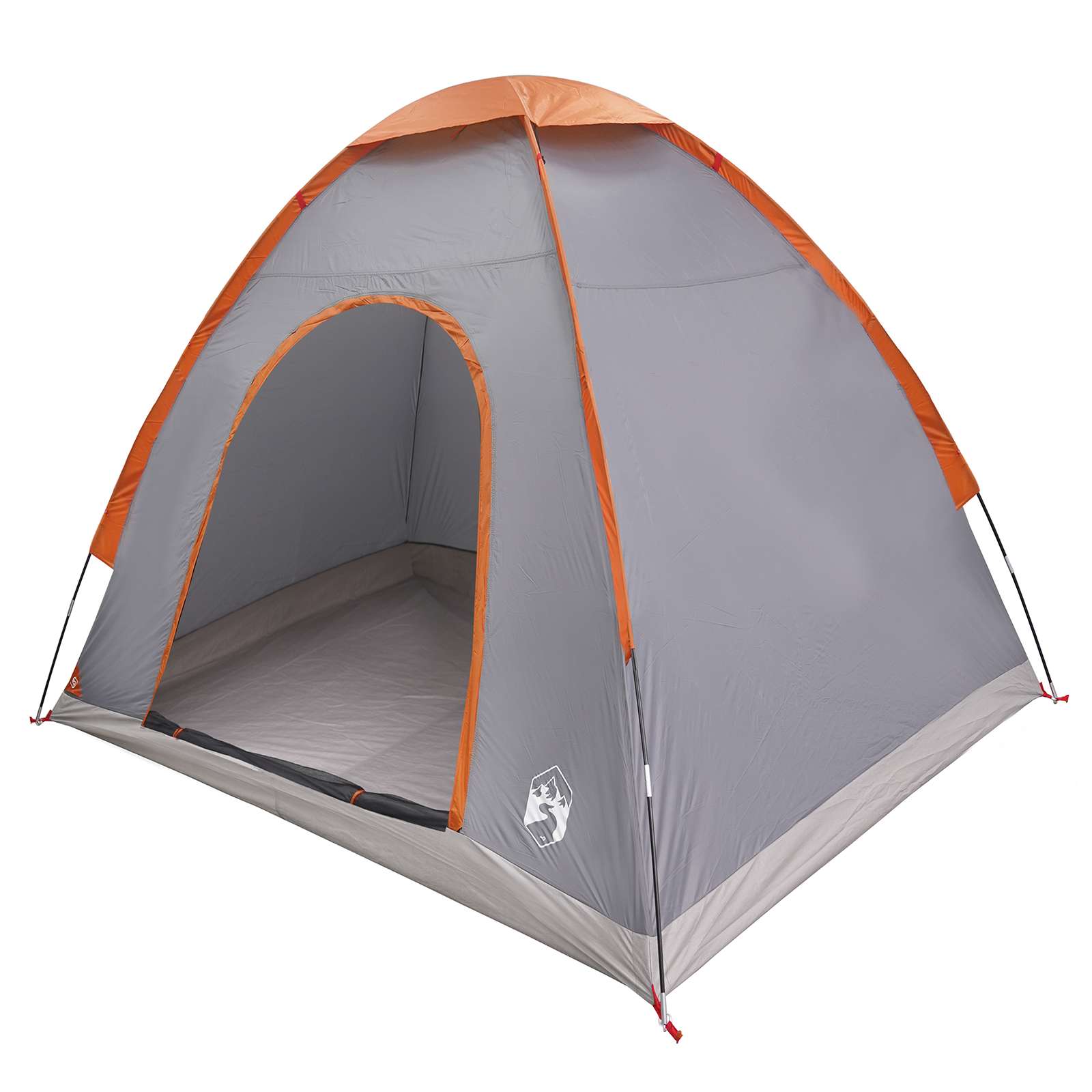 vidaXL Cort de Camping Gri și Portocalie 190 x 140 x 105 cm