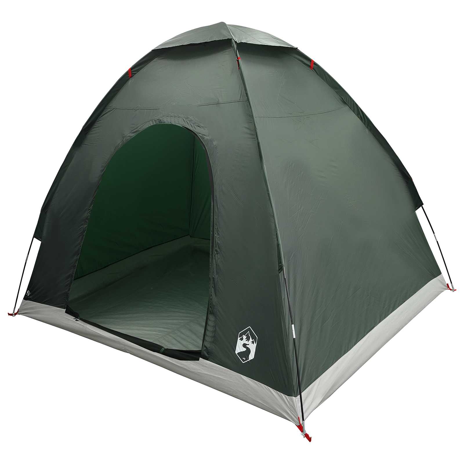 vidaXL Cort de Camping cu acoperiș Verde Army 190 x 140 x 105 cm