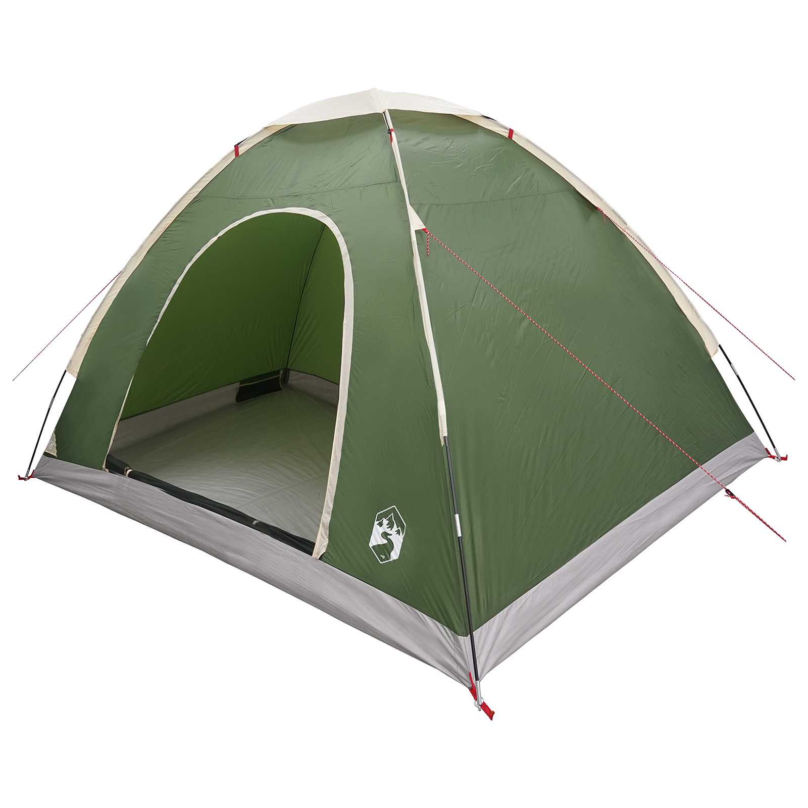 vidaXL Cort de Camping cu acoperiș Verde 275 x 215 x 125 cm