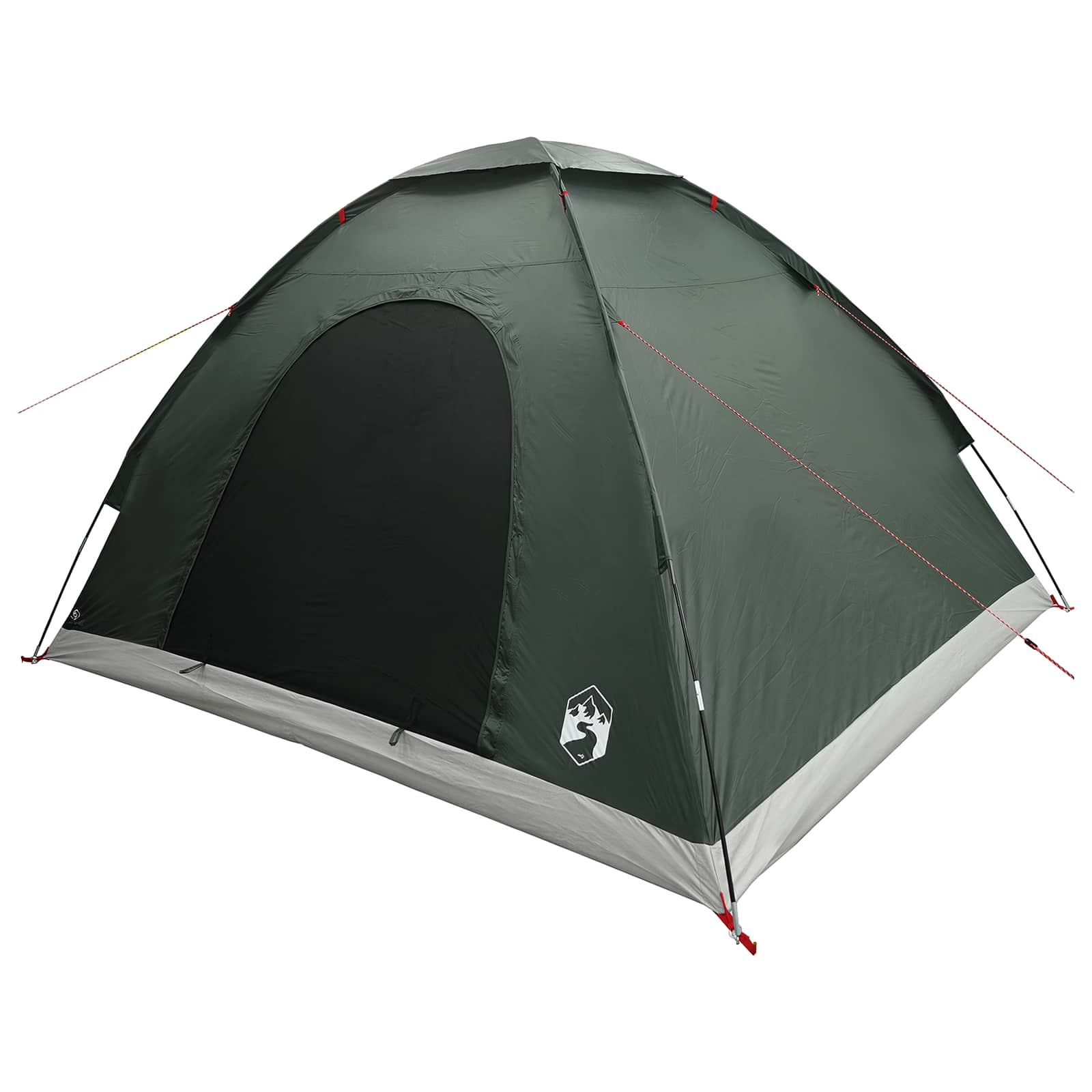 Kamperski šotor s streho Vojaška zelena 275 x 215 x 125 cm - slika 3