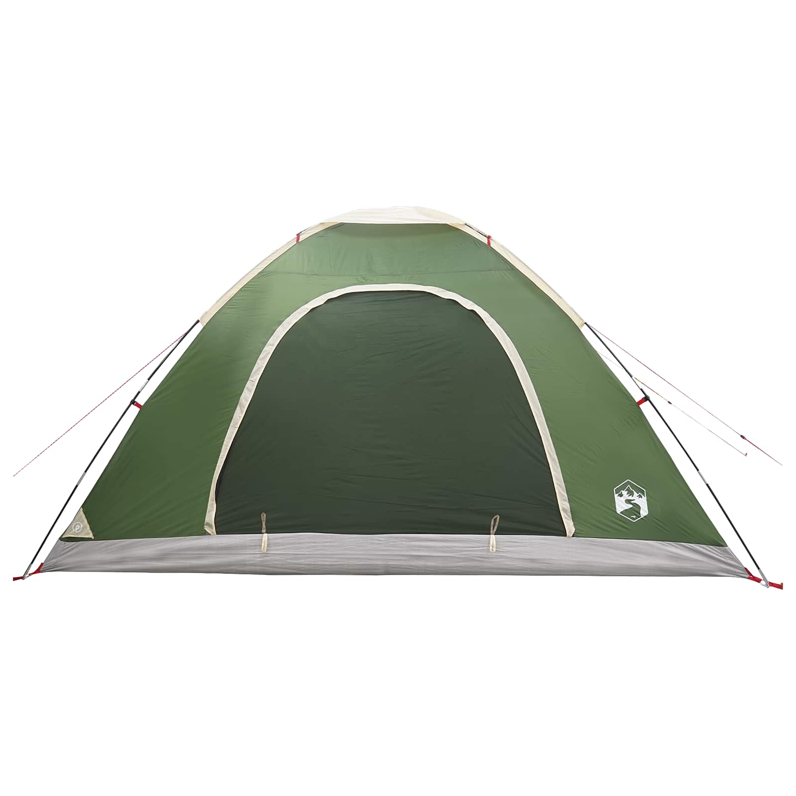 Kamperski šotor s streho Zelena 335 x 275 x 180 cm - slika 5