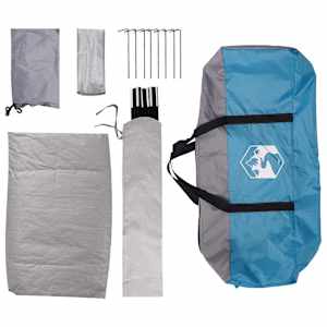 Kempingový stan se střechou Modrá 335 x 275 x 180 cm - obrázek 9