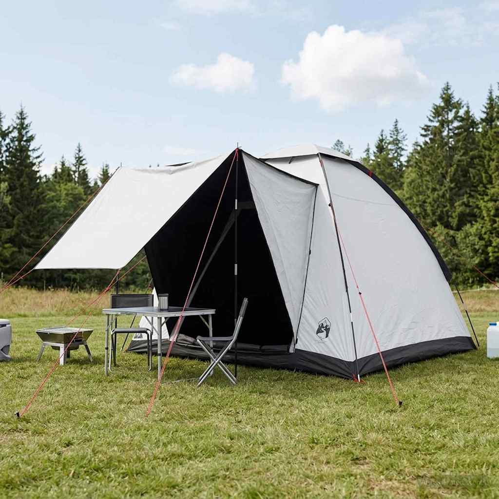 vidaXL Cort de Camping cu acoperiș Alb Blackout 190 x 140 x 105 cm