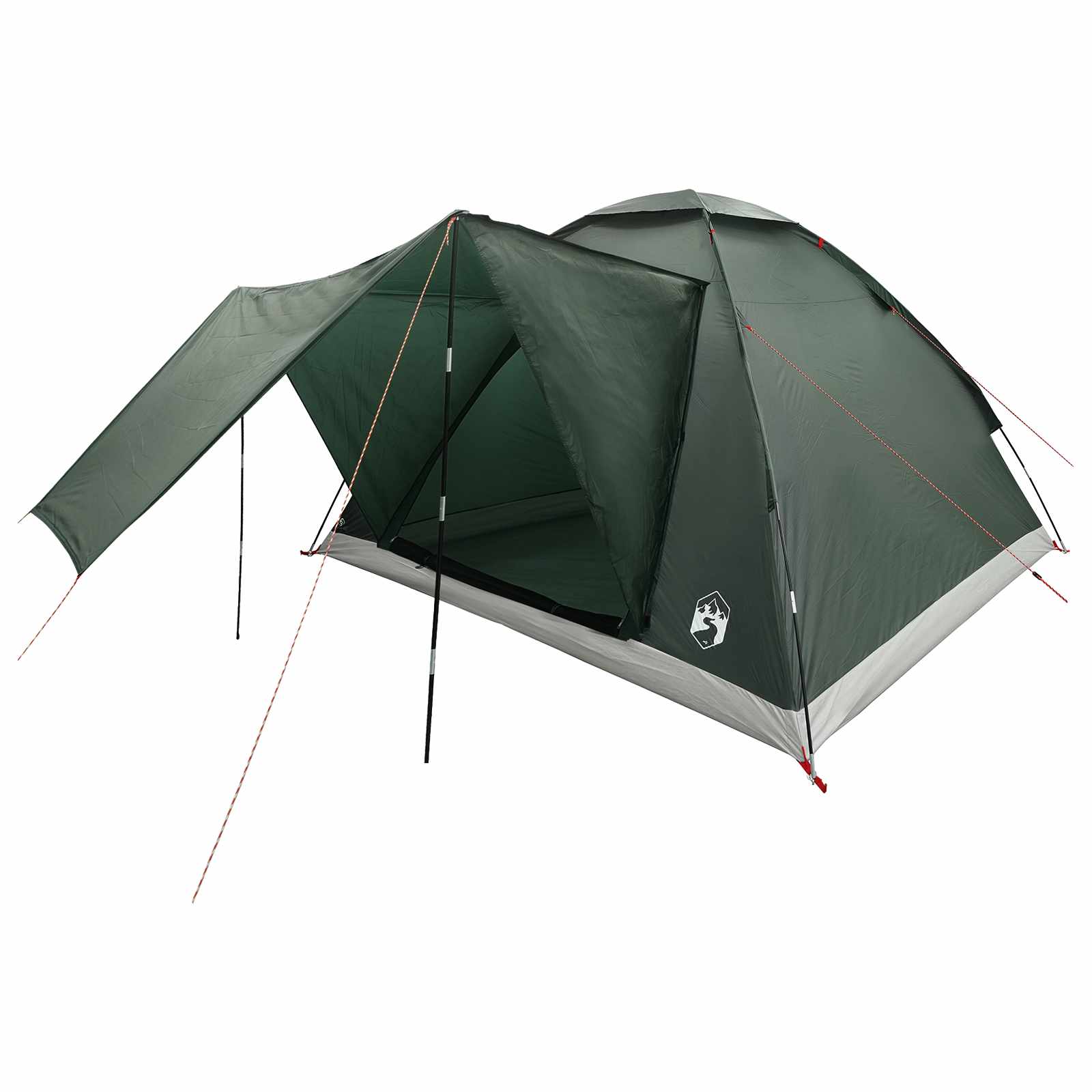 vidaXL Cort de Camping Verde Army 275 x 215 x 125 cm Poliester și oțel
