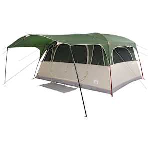 Tunelový stan Zelená 427 x 305 x 205 cm Polyester a ocel - obrázek 3