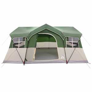Rodinný stan Zelená 487 x 340 x 216 cm Polyester a ocel - obrázek 4