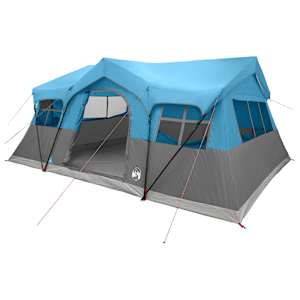 vidaXL Peretelk 487 x 340 x 216 cm Sinine Pol&uuml;ester ja teras