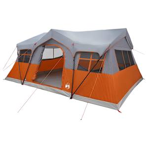 vidaXL Peretelk 487 x 340 x 216 cm Hall ja oranž Pol&uuml;ester ja teras