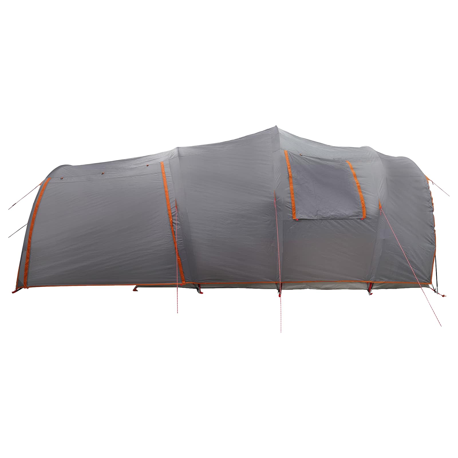 vidaXL Tunelski šotor s streho Siva in oranžna 370 x 275 x 210 cm - slika 7