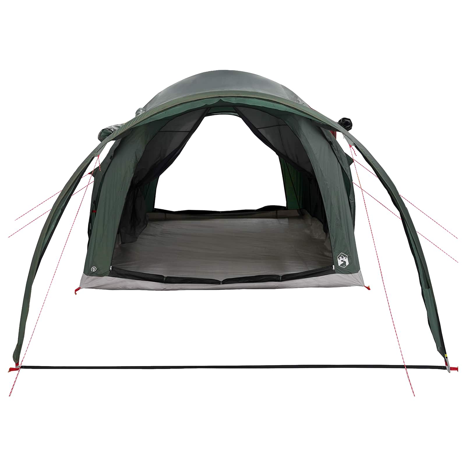 vidaXL Tunnelzelt Olivegrün 370 x 275 x 210 cm Polyester und Stahl – Bild 5