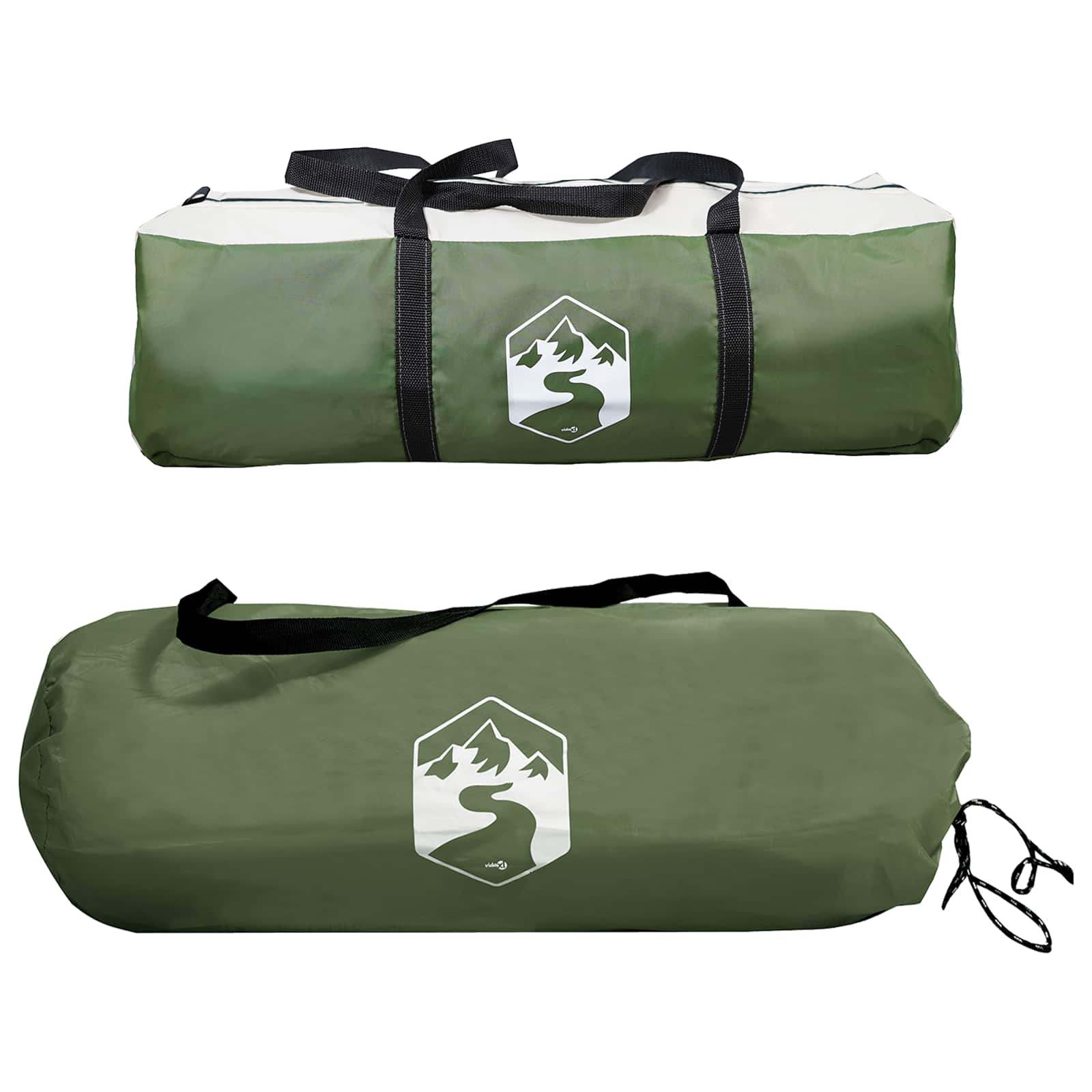 Sivukuvio katolla Vihreä 410 x 410 x 250 cm Polyesteri ja teräs - Image 9