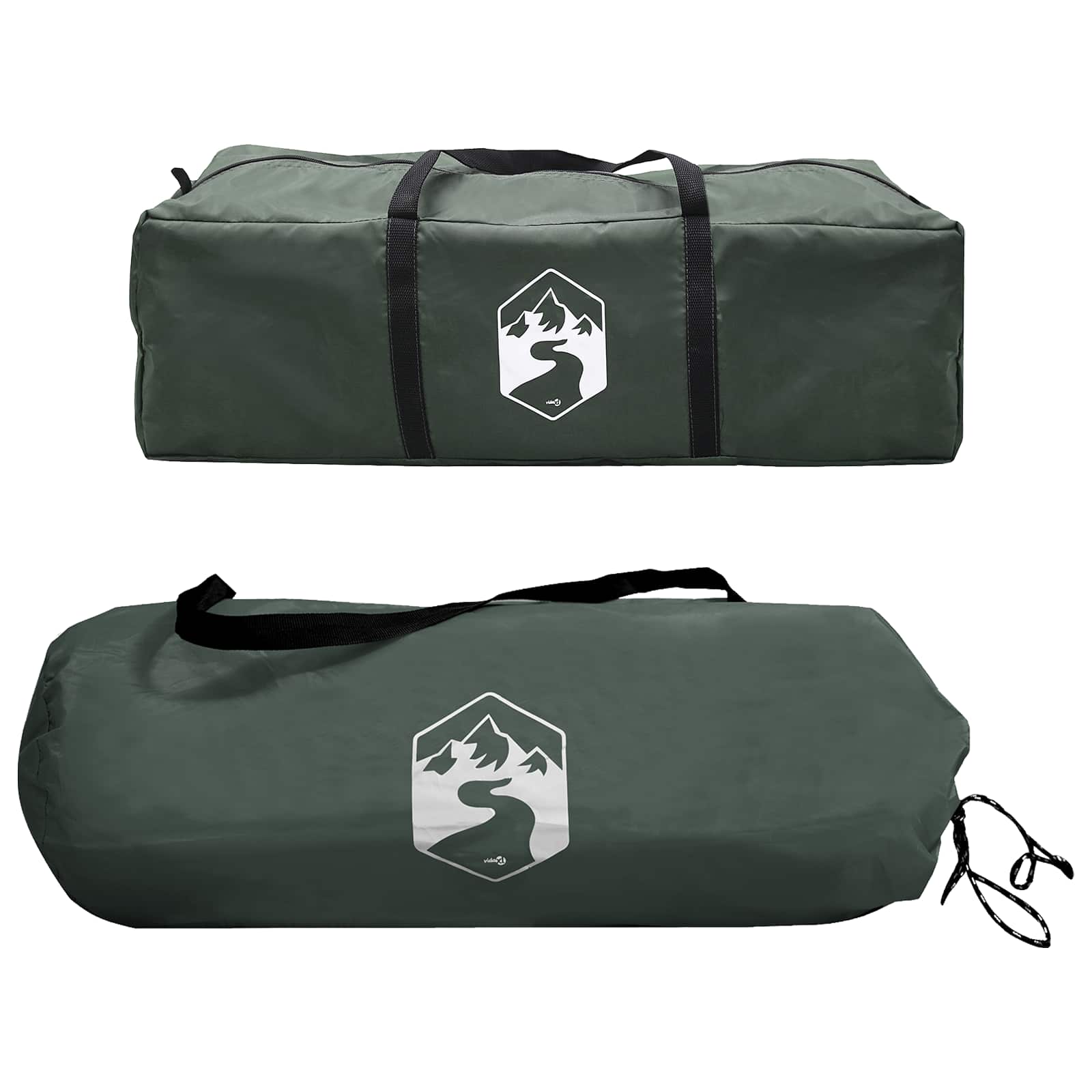 Sivukuvio Armivihreä 410 x 410 x 250 cm Polyesteri ja teräs - Image 9