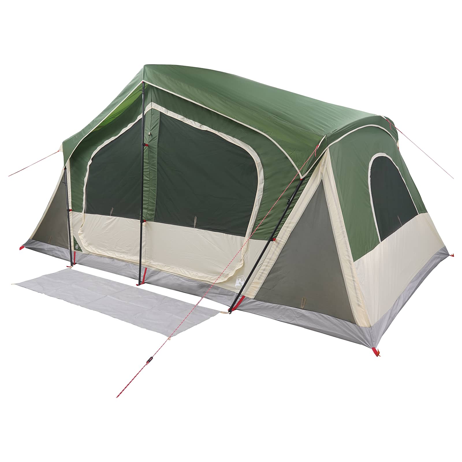 Mökki teltta Vihreä 480 x 273 x 205 cm Polyesteri ja teräs - Image 3