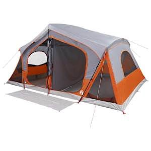 vidaXL Kabintelk Hall ja oranž 480 x 273 x 205 cm Pol&uuml;ester ja teras