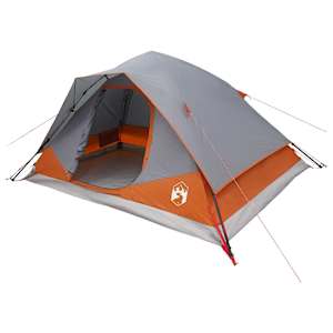 vidaXL Kohene Telk Hall ja oranž 305 x 215 x 140 cm Pol&uuml;ester ja teras