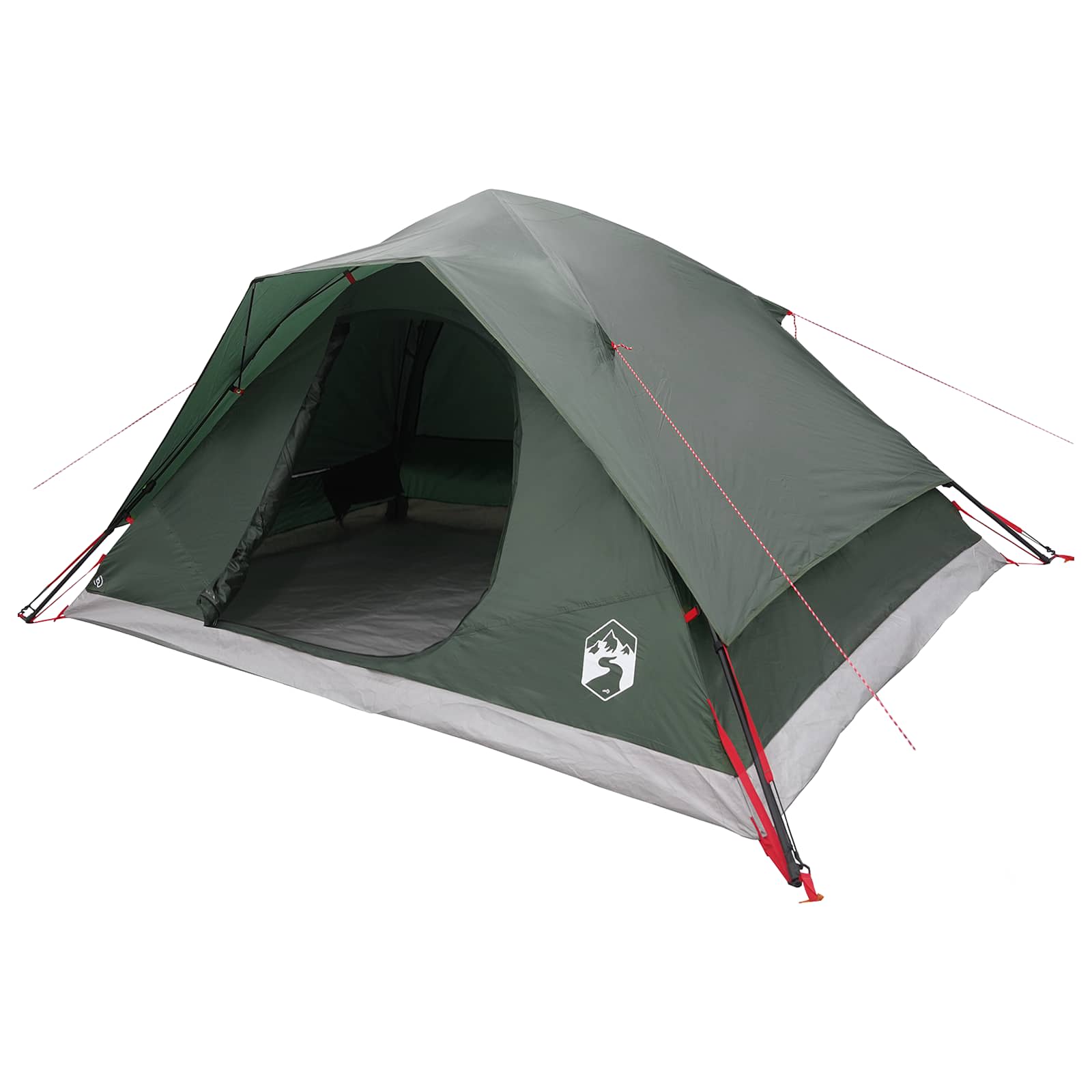 vidaXL Cort Instant Verde Army 305 x 215 x 140 cm Poliester și oțel