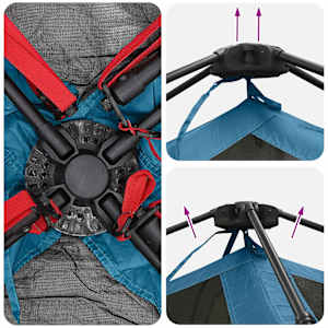 Okamžitý stan Modrá 305 x 275 x 190 cm Polyester a ocel - obrázek 13